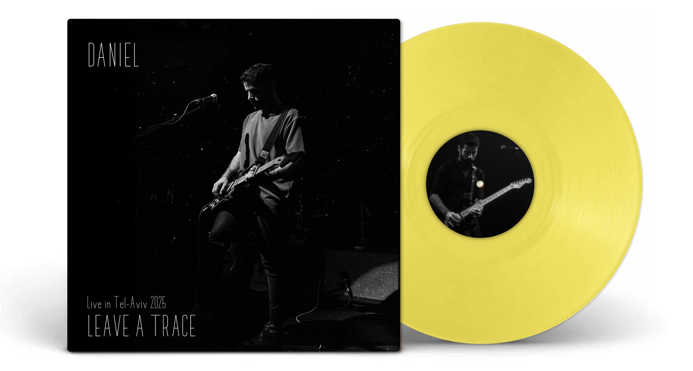 Leave a Trace (Live in Tel-Aviv 2025) album cover and vinyl record