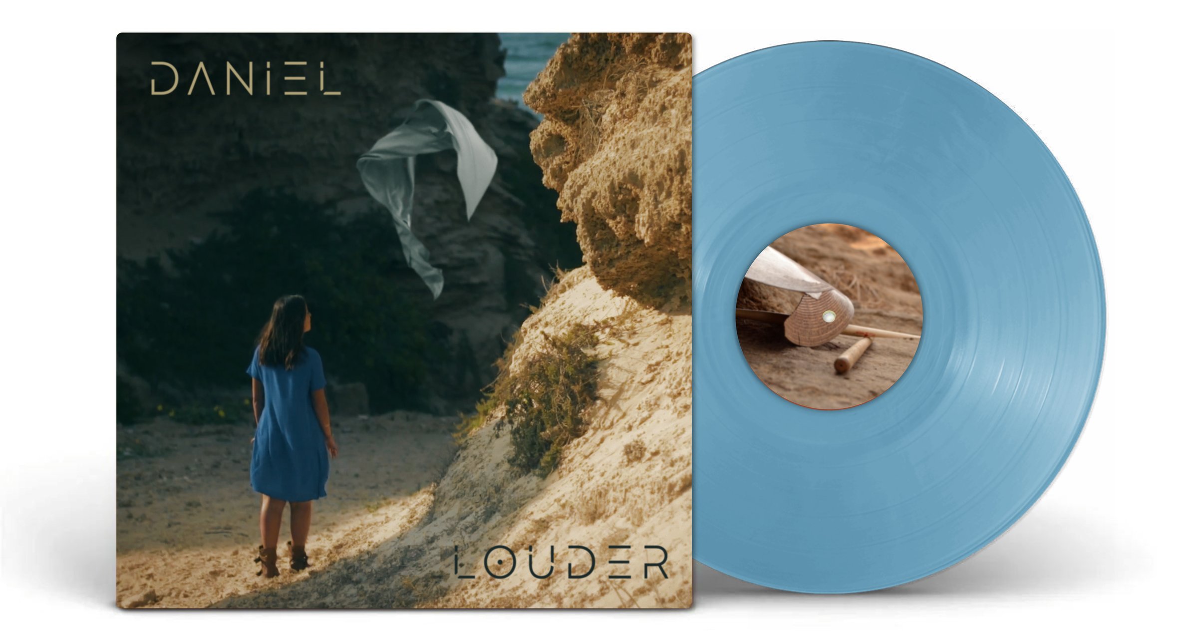 Louder album cover and vinyl record